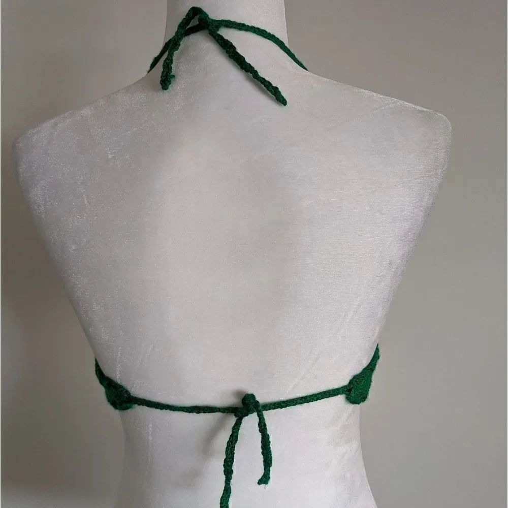 Handmade Crochet Top String Bikini Crop Top - Picture 4 of 4